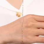 0.9ctw Lab Grown Diamond Lip Chain Bracelet for Women - Image 4