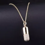 Luxurious Microphone Pendant Moissanite Necklace