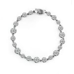 Graduated Round Cut Moissanite Design Tennis Bracelet
