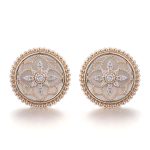 Elegant Floral Moissanite Stud Earrings