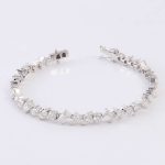 multi shape diamond tennis bracelet