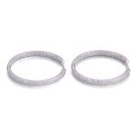 Sparkling Moissanite Hoop Earrings
