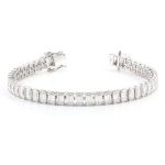 Emerald Cut Moissanite Tennis Bracelet