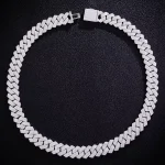 Special Offer: Full-Pavé Moissanite Cuba Necklace/Bracelet with High-Impact Brilliance