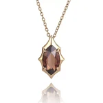 Marquise Cut Lab Gemstone Solitaire Pendant Charm (Pendant Only)
