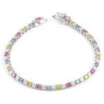 7 inches Elegant Multicolor Moissanite Tennis Bracelet