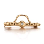 Multi-functional Pendant | Two-in-One 18K Brooch/Pendant with Round Lab Diamond（pendant only）