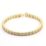Exquisite Bracelet Inlaid with DEF/VVS Moissanite
