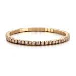 Eternal Radiance Tennis Bracelet | 2.5ctw Round-Cut Lab Diamond Bracelet in 18K Yellow Gold
