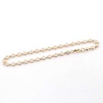 Elegant Bezel-Set Moissanite Gold Tennis Bracelet