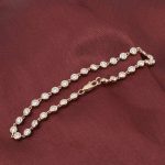 Elegant Bezel-Set Moissanite Gold Tennis Bracelet
