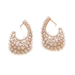 Pavé Lab Diamond Statement Drop Earrings in 18k Yellow Gold