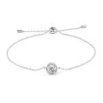 *Moissanite Halo Bracelet 0.5CT 18K White Gold - Image 2
