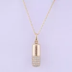 Luxurious Microphone Pendant Moissanite Necklace