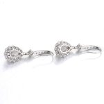 Teardrop Moissanite Drop Earrings