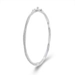 Spiral Pave diamond Bangle