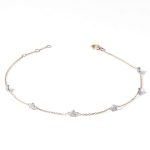 Embrace the irresistible allure of love and brilliance with this captivating moissanite heart station choker bracelet. Imagine a delicate chain of shimmering gems gracing your wrist, leading the eye to a cascade of exquisite heart-shaped moissanites, each a beacon of radiant devotion and sparkling fire. This isn't just jewelry; it's a statement piece that celebrates your passionate spirit, magnetic charm, and unwavering affections.