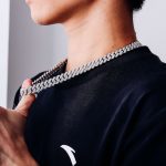 10MM Wide Double Row Moissanite Silver Cuban Chain