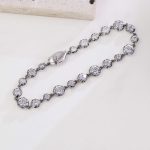Graduated Round Cut Moissanite Design Tennis Bracelet - Image 3