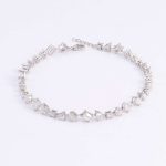 Exquisite Multiple stone cuts White Gold Moissanite Bracelet