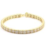 Exquisite Bracelet Inlaid with DEF/VVS Moissanite