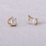 Elegant Cushion Moissanite Drop Earrings