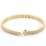 Exquisite Bracelet Inlaid with DEF/VVS Moissanite