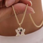 Charming Moissanite Ghost Pendant