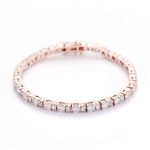 165mm Exquisite Moissanite Tennis Bracelet with Sparkling Round and Rectangular Stones