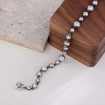 Graduated Round Cut Moissanite Design Tennis Bracelet - Image 5