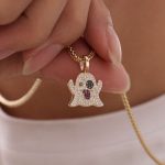 Charming Moissanite Ghost Pendant