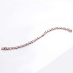 165mm Exquisite Moissanite Tennis Bracelet with Sparkling Round and Rectangular Stones