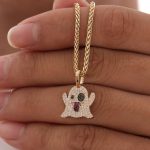 Charming Moissanite Ghost Pendant