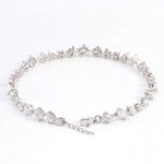 Exquisite Multiple stone cuts White Gold Moissanite Bracelet