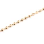 Elegant Bezel-Set Moissanite Gold Tennis Bracelet
