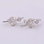 Exquisite Cushion Cut Moissanite Hoop Earrings