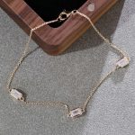 Elegant Gold Emerald Cut Bracelet