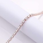 165mm Exquisite Moissanite Tennis Bracelet with Sparkling Round and Rectangular Stones