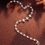 Pear Moissanite and Round Cut Bracelet