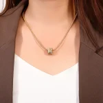 Prosperity & Fortune Lab diamond Necklace | 7 Lab Diamonds on 18K Gold (Pendant Only)​