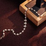 Pear Moissanite and Round Cut Bracelet