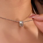 Annular Prosperity Pendant | Dual-Tone 18K Gold Accents with Lab Diamond (Pendant Only)