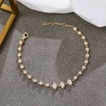 Pear Moissanite and Round Cut Bracelet