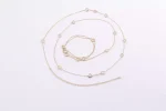 Stunning Bezel-Set Moissanite Necklace