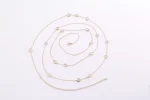 Stunning Bezel-Set Moissanite Necklace