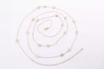 Stunning Bezel-Set Moissanite Necklace