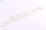Stunning Bezel-Set Moissanite Necklace