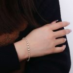 Pear Moissanite and Round Cut Bracelet