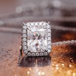 *3CT Radiant Moissanite Pendant Necklace with Halo Setting - Image 10