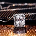*3CT Radiant Moissanite Pendant Necklace with Halo Setting - Image 11